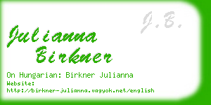 julianna birkner business card